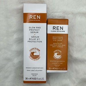 REN Clean Skincare Glow & Protect Vitamin C Serum & Brightening Eye Cream Bundle